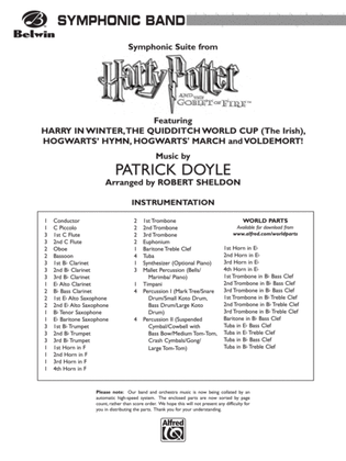 Book cover for Harry Potter and the Goblet of Fire, Symphonic Suite from: Score