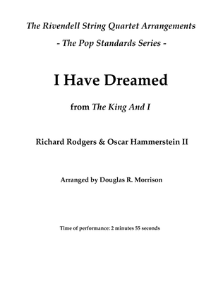 Book cover for I Have Dreamed