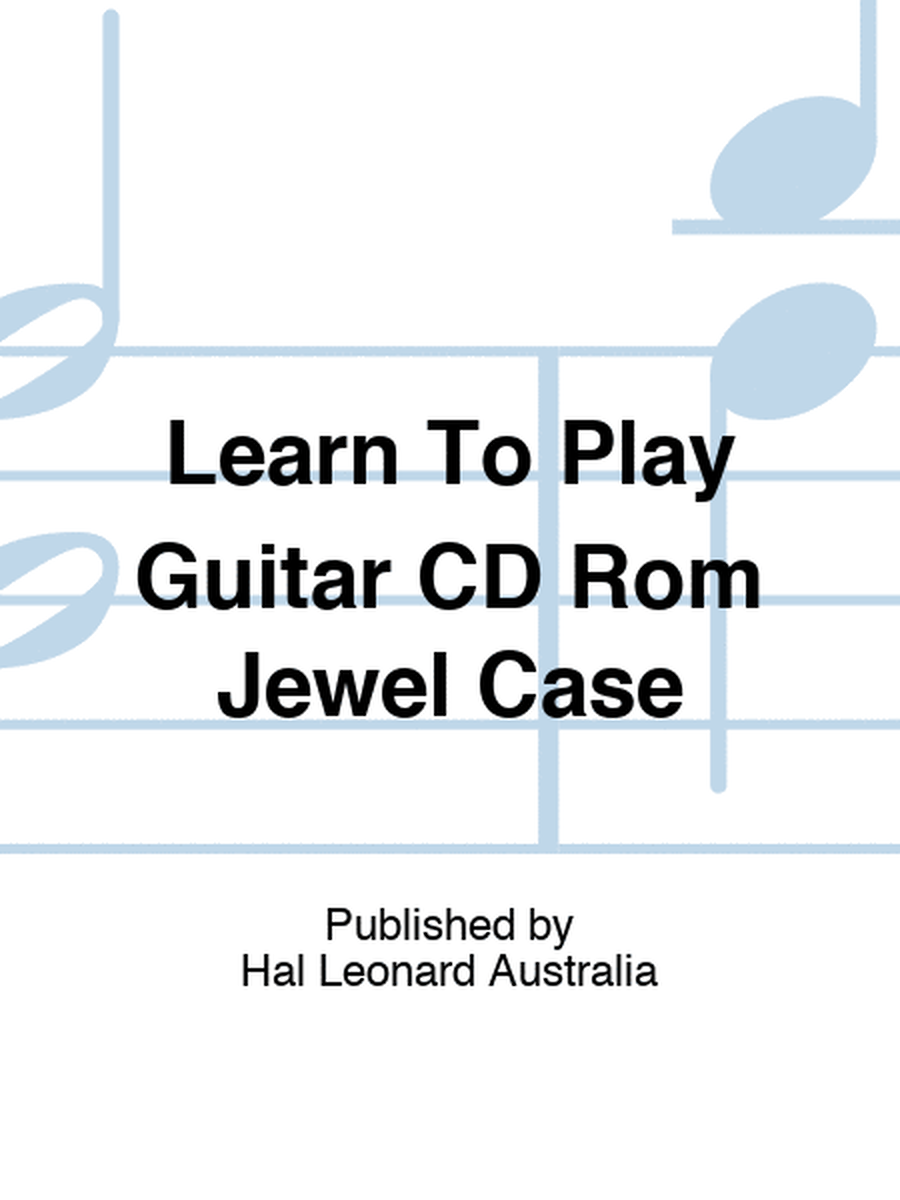 Learn To Play Guitar CD Rom Jewel Case