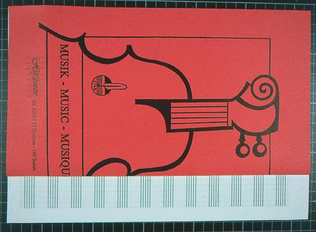 Book cover for Manuscript paper pad 12 staves with ledger lines