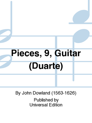 Book cover for Pieces, 9, Guitar (Duarte)