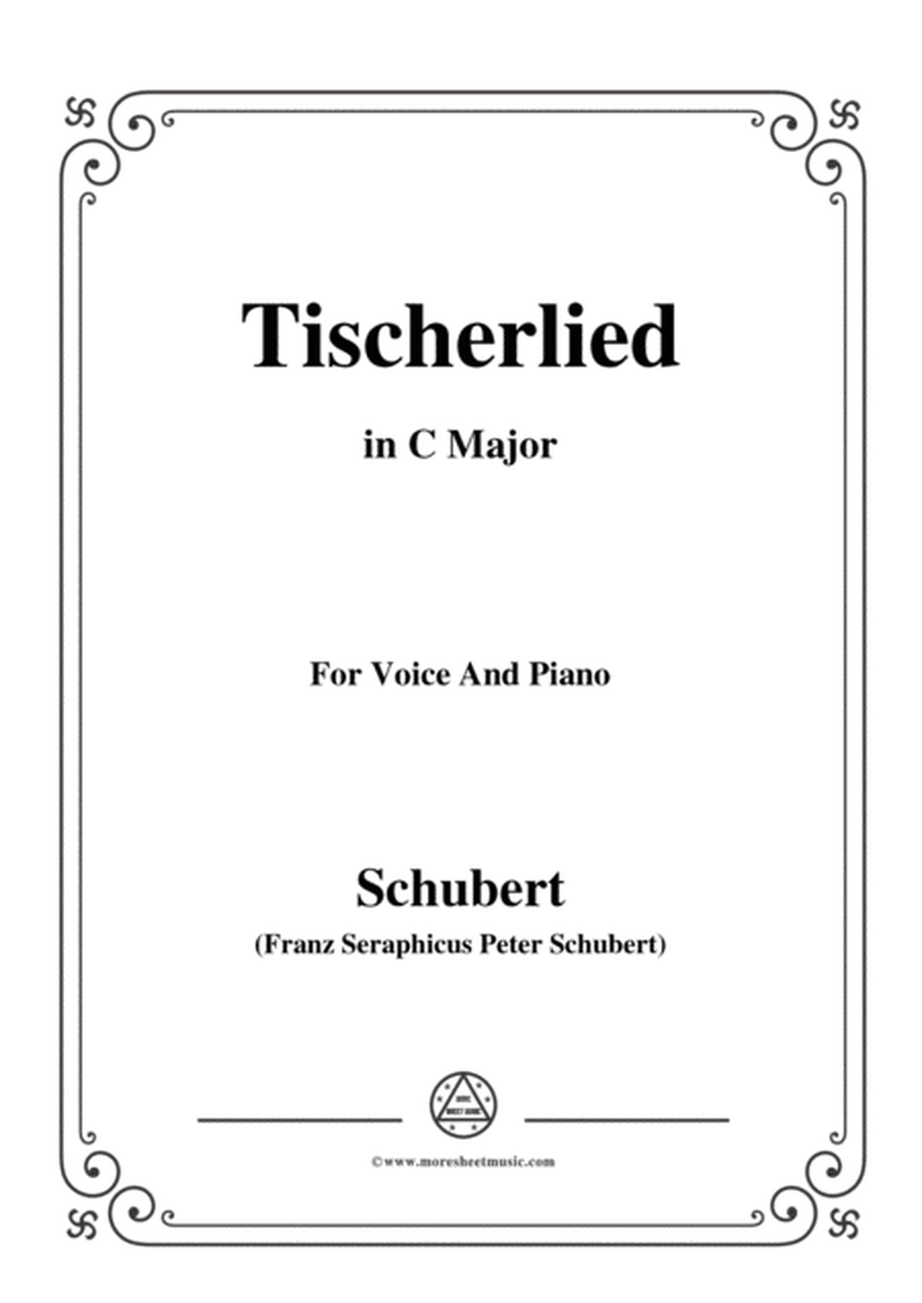 Schubert-Tischerlied,in C Major,for Voice&Piano image number null