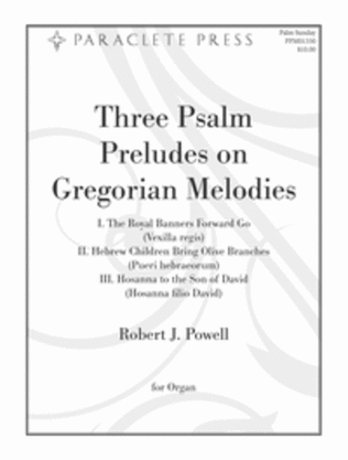Book cover for Three Psalm Preludes on Gregorian Melodies