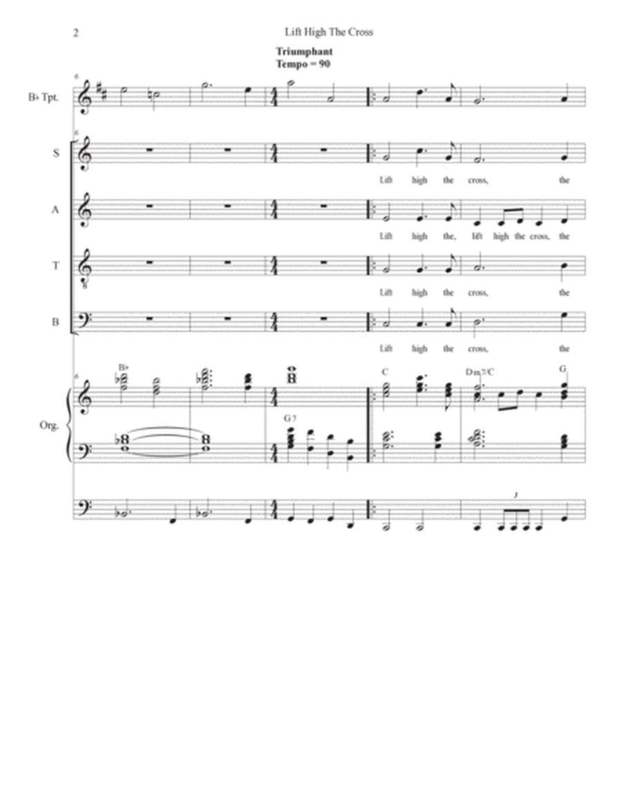 Lift High The Cross (SATB) image number null