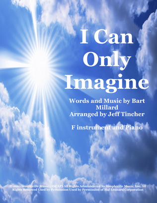 Book cover for I Can Only Imagine