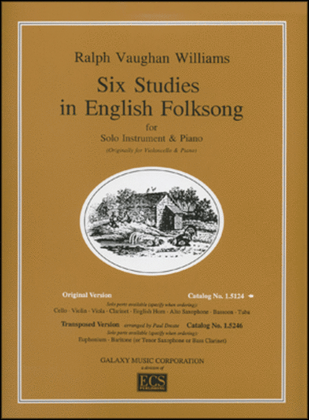 Book cover for Six Studies in English Folksong