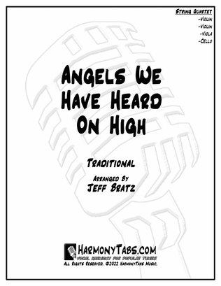 Book cover for Angels We Have Heard On High (String Quartet)