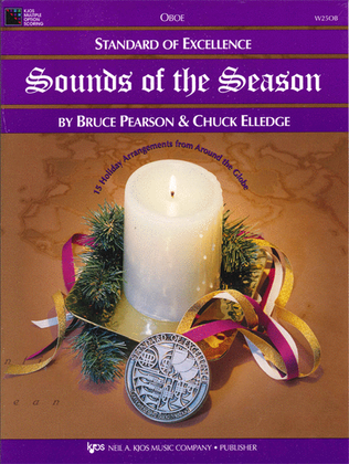 Book cover for Standard of Excellence: Sounds of the Season-Oboe