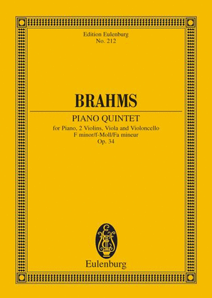 Book cover for Piano Quintet F minor