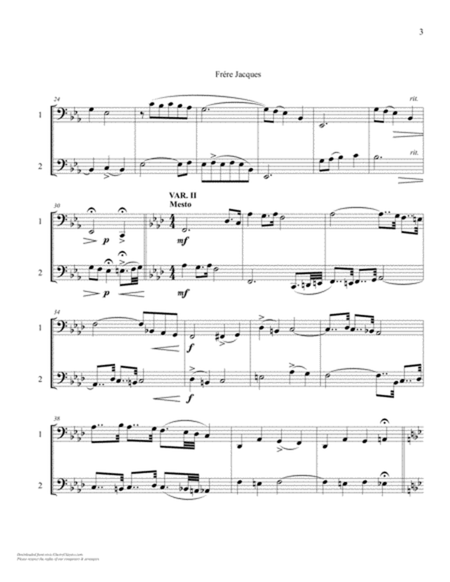 Three French Canadian Folksongs for Tuba Duet