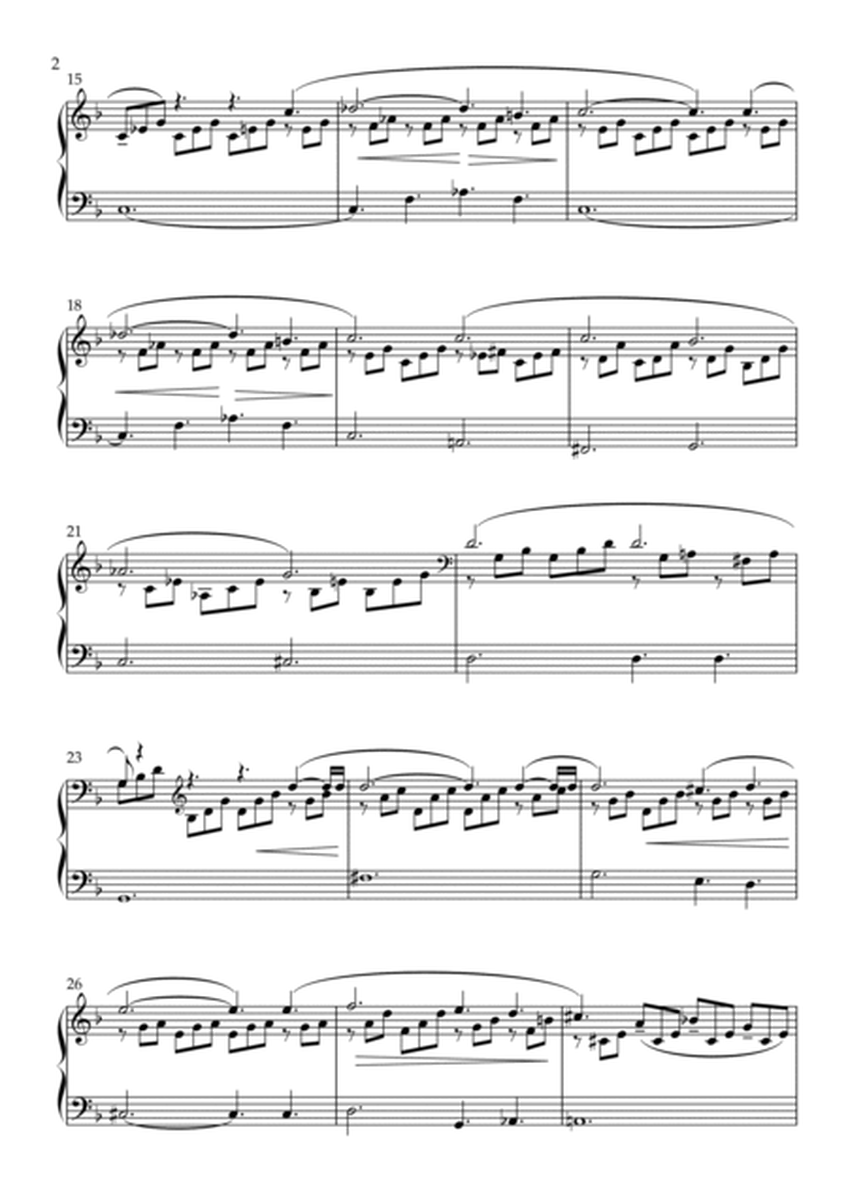 Moonlight Sonata Mvt 1 Piano Solo- easier version Intermediate image number null