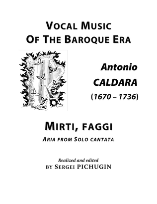 Book cover for CALDARA Antonio: Mirti, faggi, aria from the cantata, arranged for Voice and Piano (B minor)
