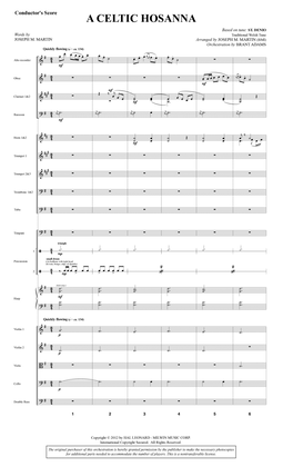 Book cover for A Celtic Hosanna - Full Score