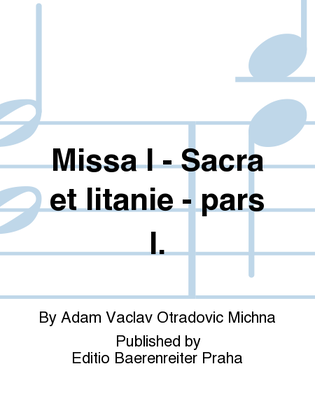 Book cover for Missa I pars I.