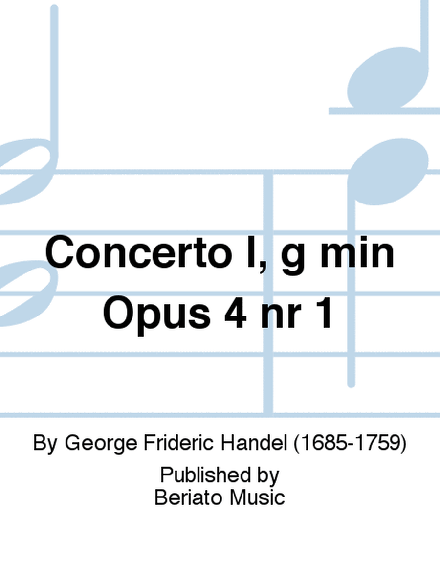 Concerto I, g min Opus 4 nr 1
