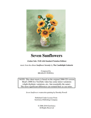 Book cover for Seven Sunflowers