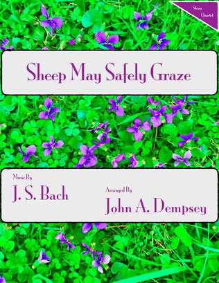 Book cover for Sheep May Safely Graze (Bach): String Quartet for Three Violins and Cello