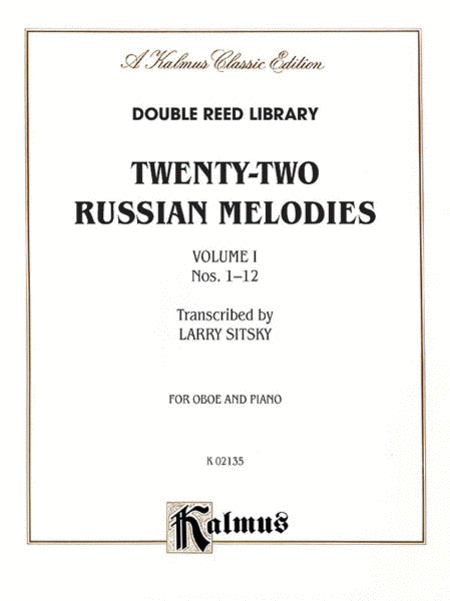 Twenty-two Russian Melodies For Oboe, Volume I