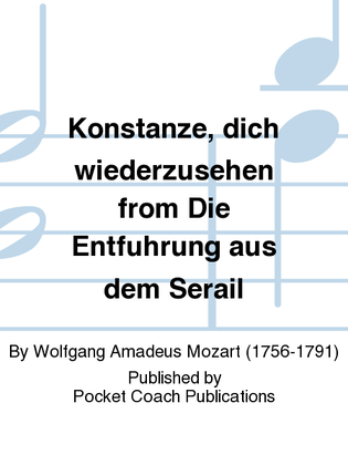 Book cover for Konstanze, dich wiederzusehen from Die Entfuhrung aus dem Serail