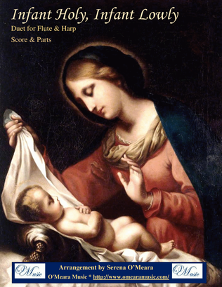 Book cover for Infant Holy, Infant Lowly, Duet for Flute & Harp
