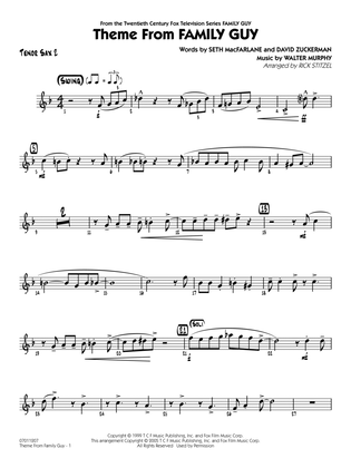 Book cover for Theme from Family Guy (arr. Rick Stitzel) - Tenor Sax 2