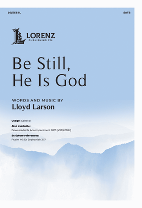 Book cover for Be Still, He Is God