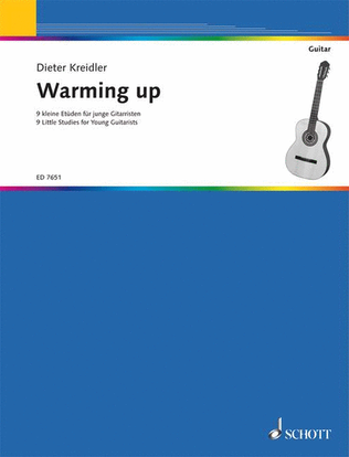 Book cover for Warming Up: 9 Studies For Guitar