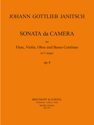 Book cover for Sonata da Camera in C major Op. 4