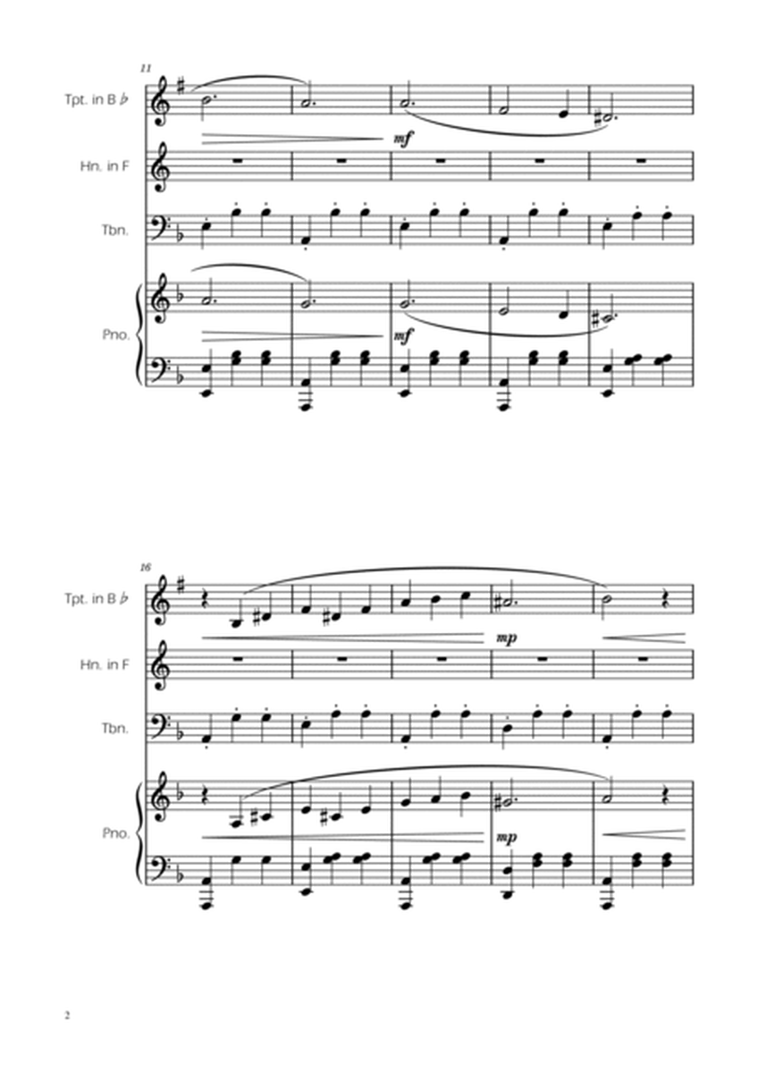 Dmitri Shostakovich - Second Waltz - Brass Trio w/ Piano image number null