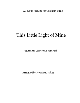 Book cover for This Little Light of Mine