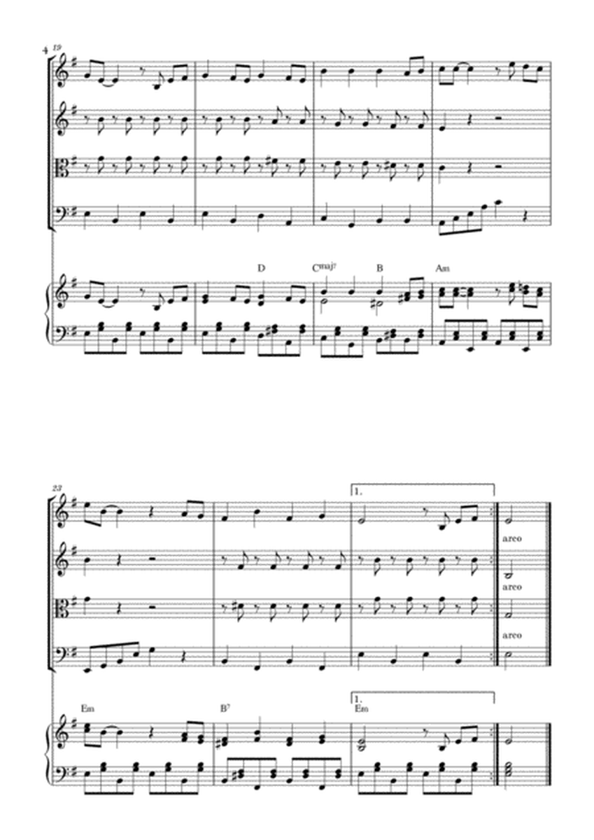BELLA CIAO for String Quartet and Piano image number null