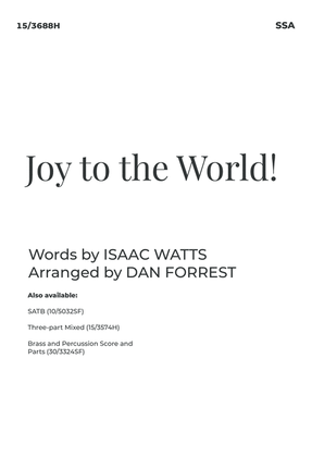 Book cover for Joy to the World!