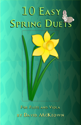 Book cover for 10 Easy Spring Duets for Flute and Viola