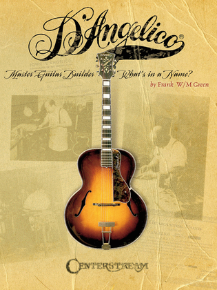 Book cover for D'Angelico, Master Guitar Builder