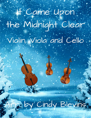 Book cover for It Came Upon the Midnight Clear, for Violin, Viola and Cello