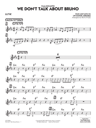 Book cover for We Don't Talk About Bruno (from Encanto) (arr. Rick Stitzel) - Guitar