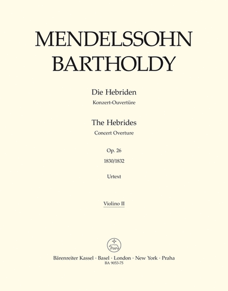 The Hebrides, op. 26