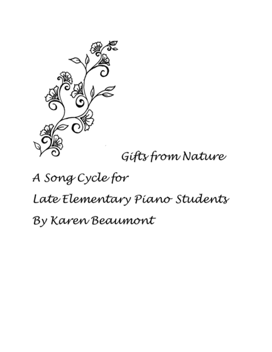 Gift from Nature: a song cycle for late elementary piano students image number null
