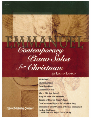 Book cover for Emmanuel: Contemporary Piano Solos for Christmas-Digital Download