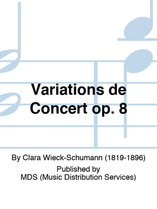 Book cover for Variations de Concert op. 8
