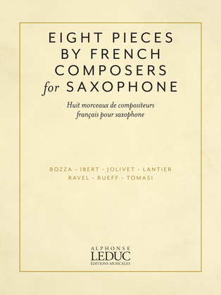 Eight Pieces by French Composers for Saxophone