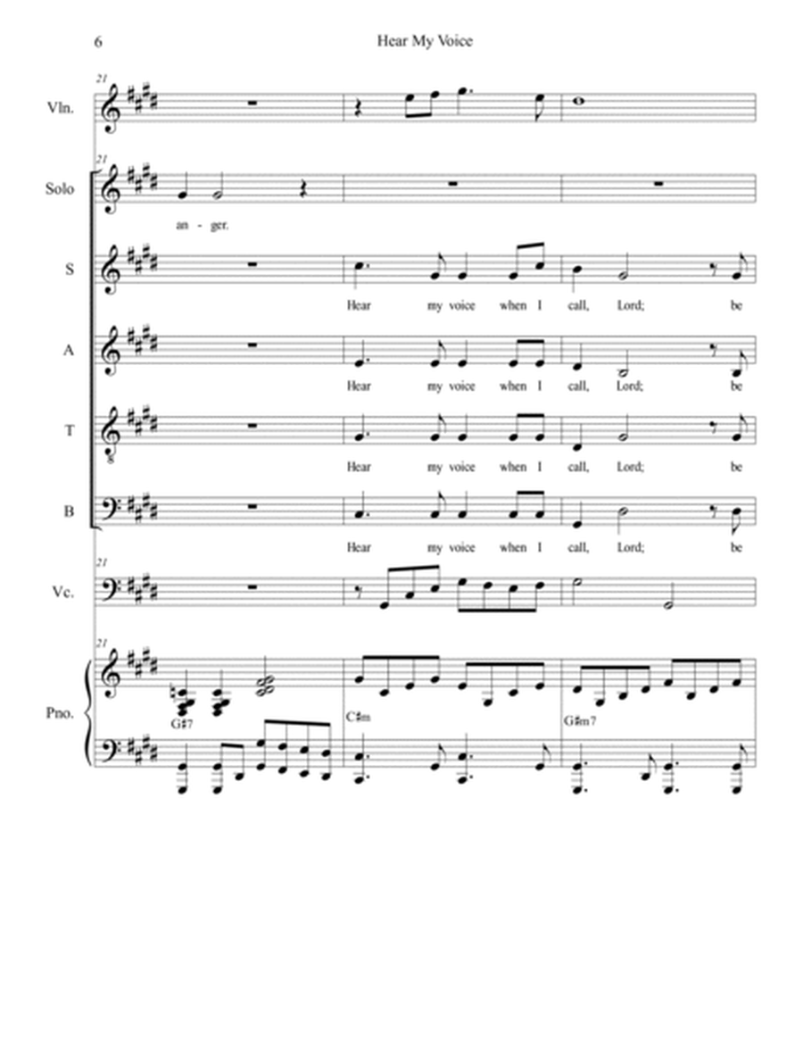 Hear My Voice (Solo with SATB) image number null