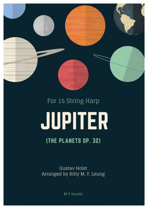 Book cover for Jupiter (The Planets Op.32) - 15 String Harp