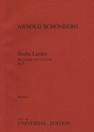 Book cover for Six Orchestral Songs, Op. 8