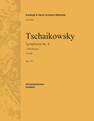 Book cover for Symphony No. 6 in B minor Op. 74