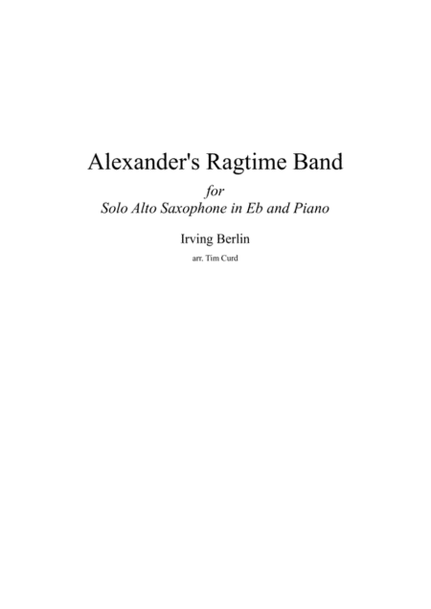 Alexander's Ragtime Band for Solo Alto Saxophone and Piano