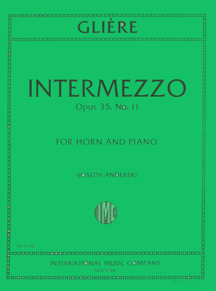Book cover for Intermezzo, Op. 35 No. 11
