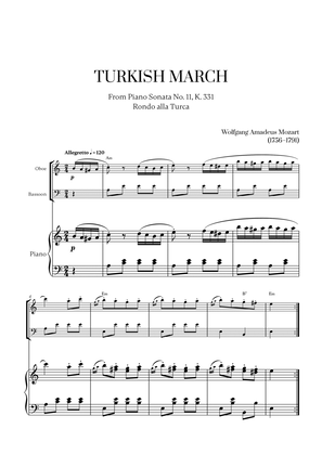 W. A. Mozart - Turkish March (Alla Turca) (with chords) for Oboe, Bassoon and Piano