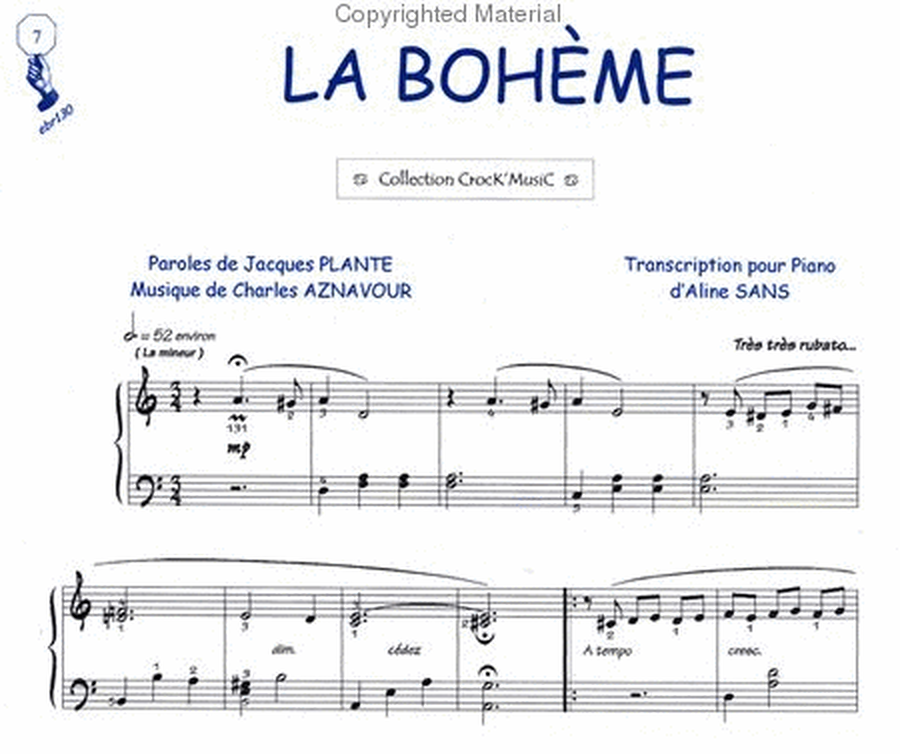 La Bohème (Collection CrocK'MusiC) image number null