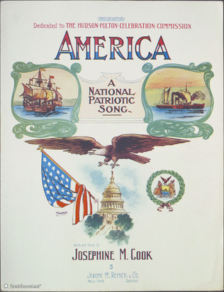 Book cover for America: A National Patriotic Song